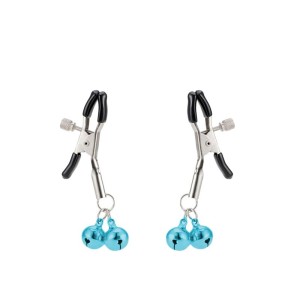 Grampo de Metal para Mamilos com Sino e Presilhas Ajustáveis