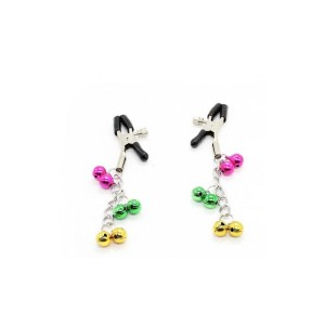 Grampo de Metal para Seios com Sinos