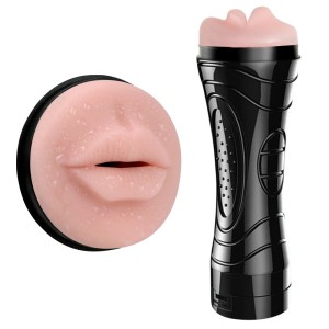 MASTURBADOR FORMATO DE BOCA VIBRO CYBERSKIN