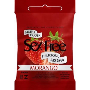 Preservativo Sex Free Morango