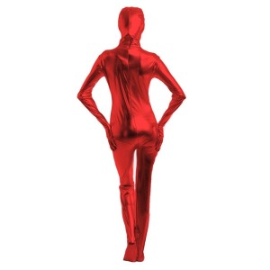 Macacão Zentai Vermelho Brilhante