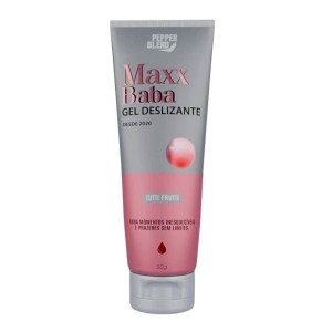 Gel Lubrificante Deslizante Maxx Baba Tutti Frutti 50g Pepper Blend