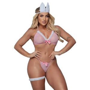 Fantasia Coelha Manhosa com Tiara e Persex Tallyta