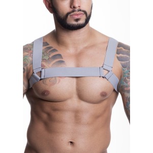 HARNESS EM ELÁSTICO CINZA SD CLOTHING
