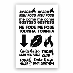  SEXY TATTOO APAGA MEU FOGO BRILHA NO ESCURO  - SEDUX