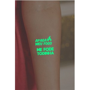  SEXY TATTOO APAGA MEU FOGO BRILHA NO ESCURO  - SEDUX