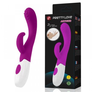 VIBRADOR PONTO G C/ FUNÇÃO PULSANTE 7 VIBRAÇÕES PRETTY LOVE  ARTHUR GUANG