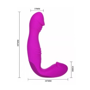 VIBRADOR PRETTY LOVE ANGELO - STRAPLESS - DUPLA PENETRAÇÃO - 30 VIBRAÇÕES DAN