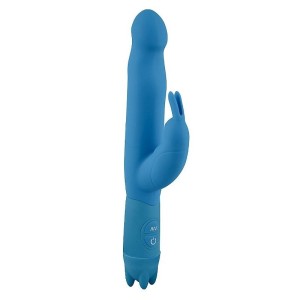  Vibrador Duplo Motor em Puro Silicone 10 Velocidades